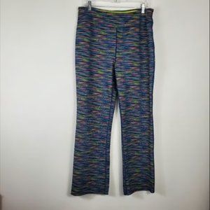 Lands End Multi Color Straight Leg Leggings Womens Size 14/16 High Rise Leggings